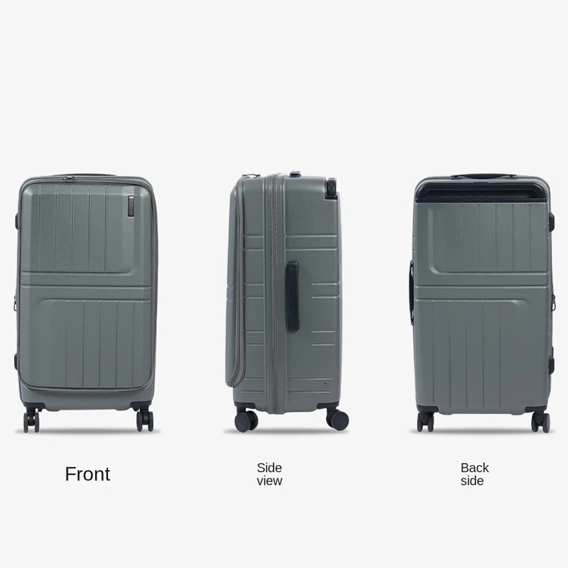 Medium 25 inch Unisex Travel Suitcases Wide Handle Trolley Case Large Capacity with TSA Lock Zipper Extensible Carry on Luggage