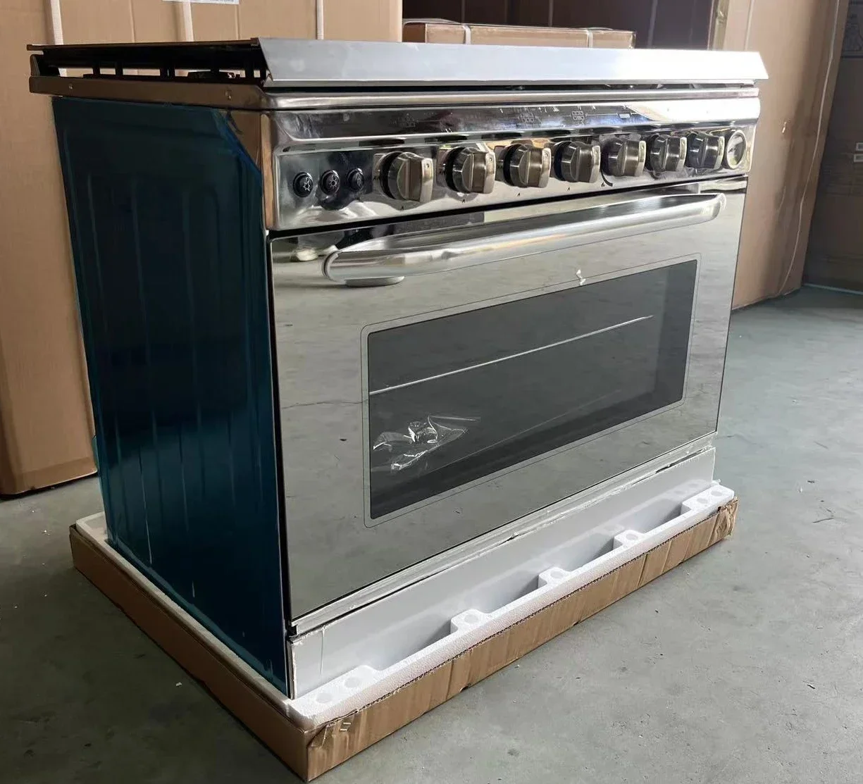 Selected Good Items Hot Selling In 2025 Cross-border 6 Gas 95L One-piece Vertical Multi-function Intelligent Household Gas Oven