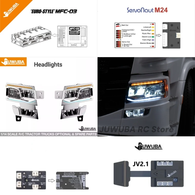 770S LED 5V ヘッドライト テールライト 1/14 照明システム タミヤ 1
