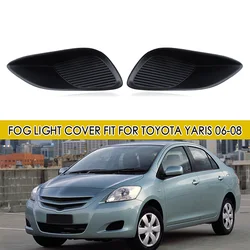 Ajuste para Toyota Yaris 2006-08 4 puertas parachoques delantero cubierta de marco de luz antiniebla inferior rejilla celular cerrada sin agujero lámpara antiniebla moldura de parrilla