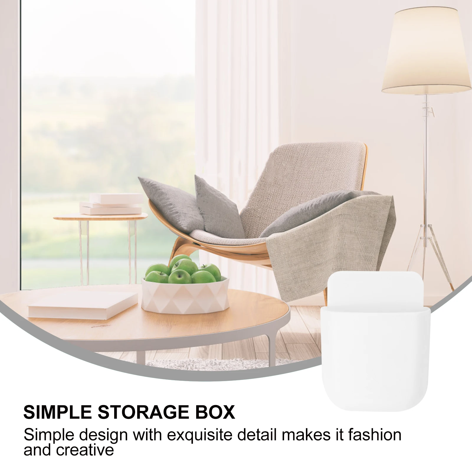 

3 Pcs Remote Control Storage Box Phone Stand Wall Phones Organizer Holder Mount Mounted Bins Office Ceiling Fan
