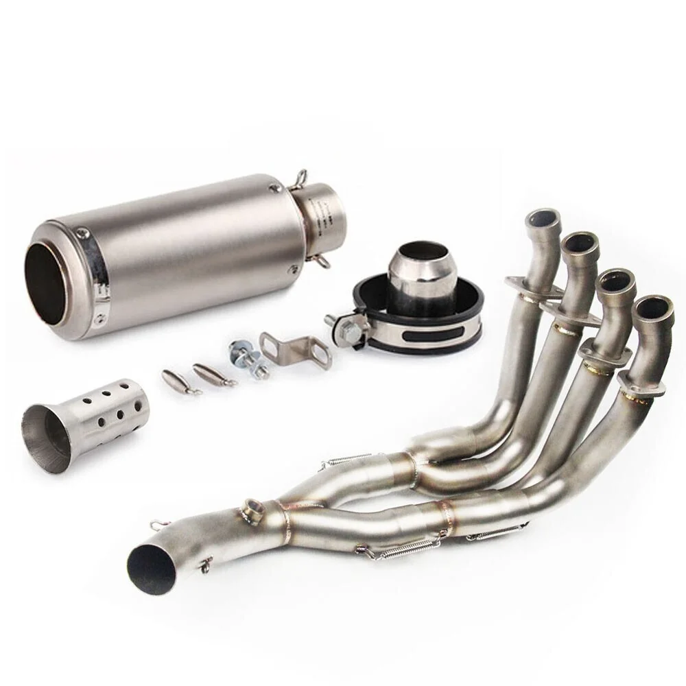 Für Yamaha YZF R6 2006-16 Komplettes Auspuffsystem 51mm Schalldämpfer Vorderes Verbindungsrohr Auspuffanlagen Auspuffrohre – Detail 4