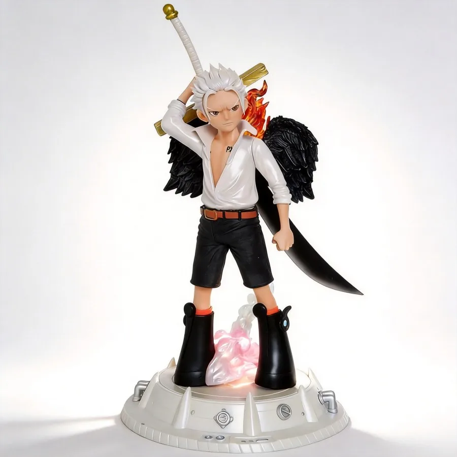 

One Piece Dracule Mihawk Figure Collectible 29cm Anime Decoration Desktop Ornament Gift for Fans Collection