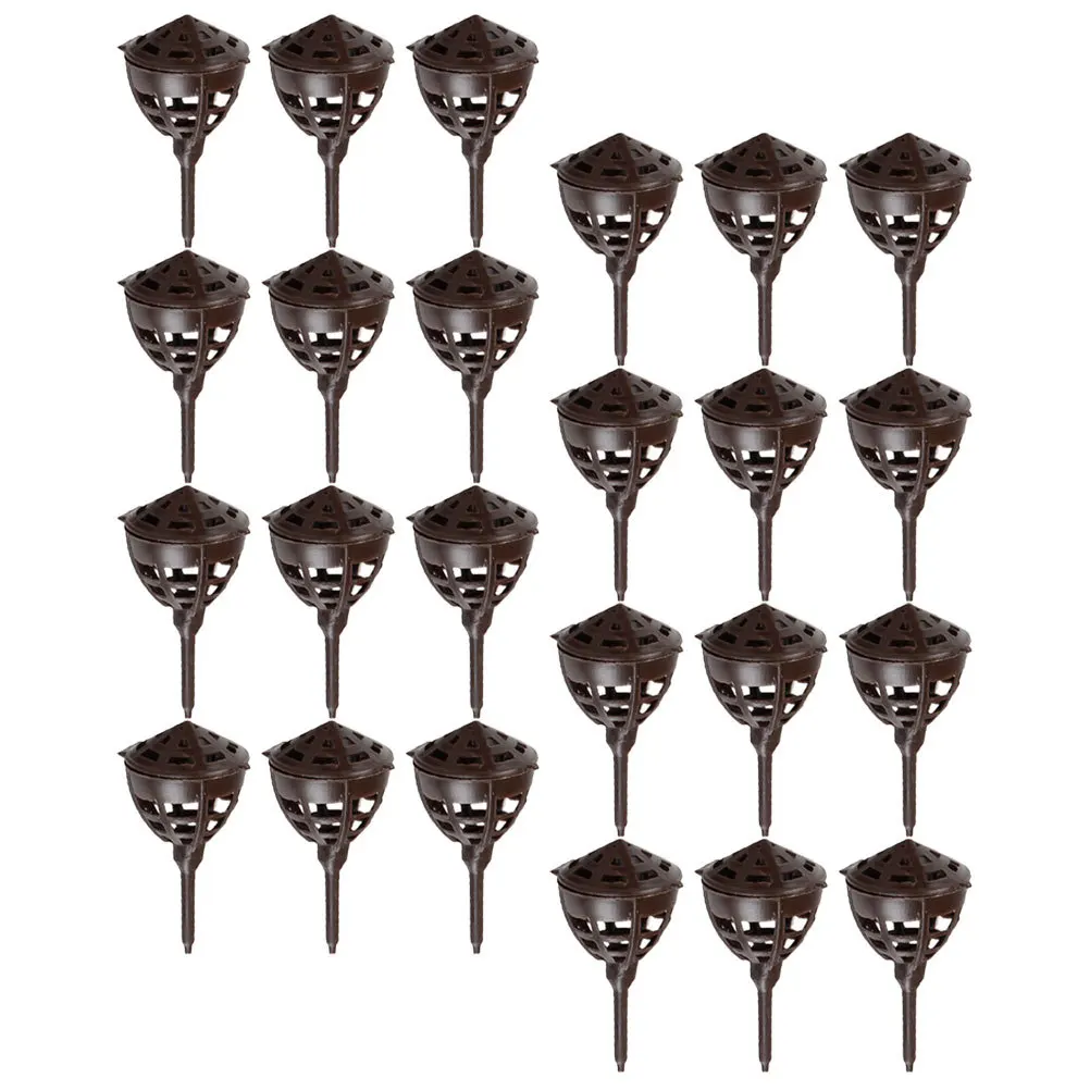 100Pcs Bonsai Fertilizer Basket Plastic Reusable Cover Slow Release Fertilizer Container Gardening Accessory Plant Fertilization