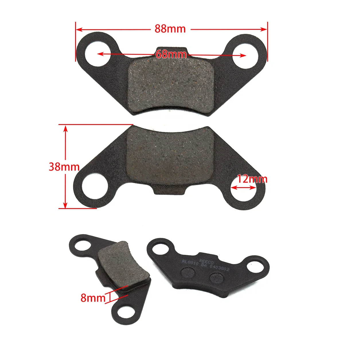 Motorrad Bremsen Vorne Hinten Disc Bremsbeläge Schuhe Für 50cc 70cc 110cc 125cc 150cc ATV GO Kart Dirt Bike Pit Bike BUGGY TEILE