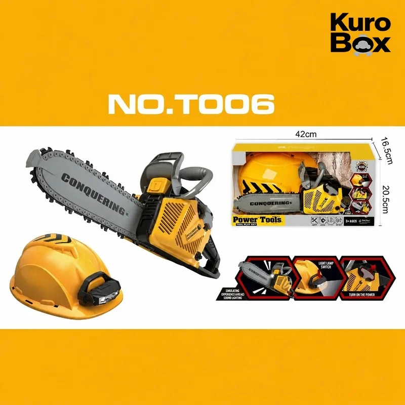 Educational Power Tools Toy Set Simulation Repair Kit With Helmet Electric Drill Wrench Hammer Plier Storage Backpack