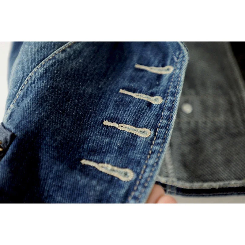 Gilet di jeans con colletto blu vintage Gilet da cowboy corto sottile da donna Primavera Estate Cappotto da giacca di jeans senza maniche coreano femminile