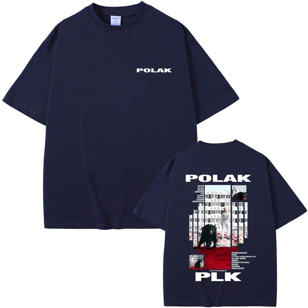 مغني الراب Plk Polak الجرافيك تي شيرت الرجال النساء الهيب هوب موضة البوب الموسيقى تي شيرت الرجال عادية خمر تي شيرت الشارع الشهير