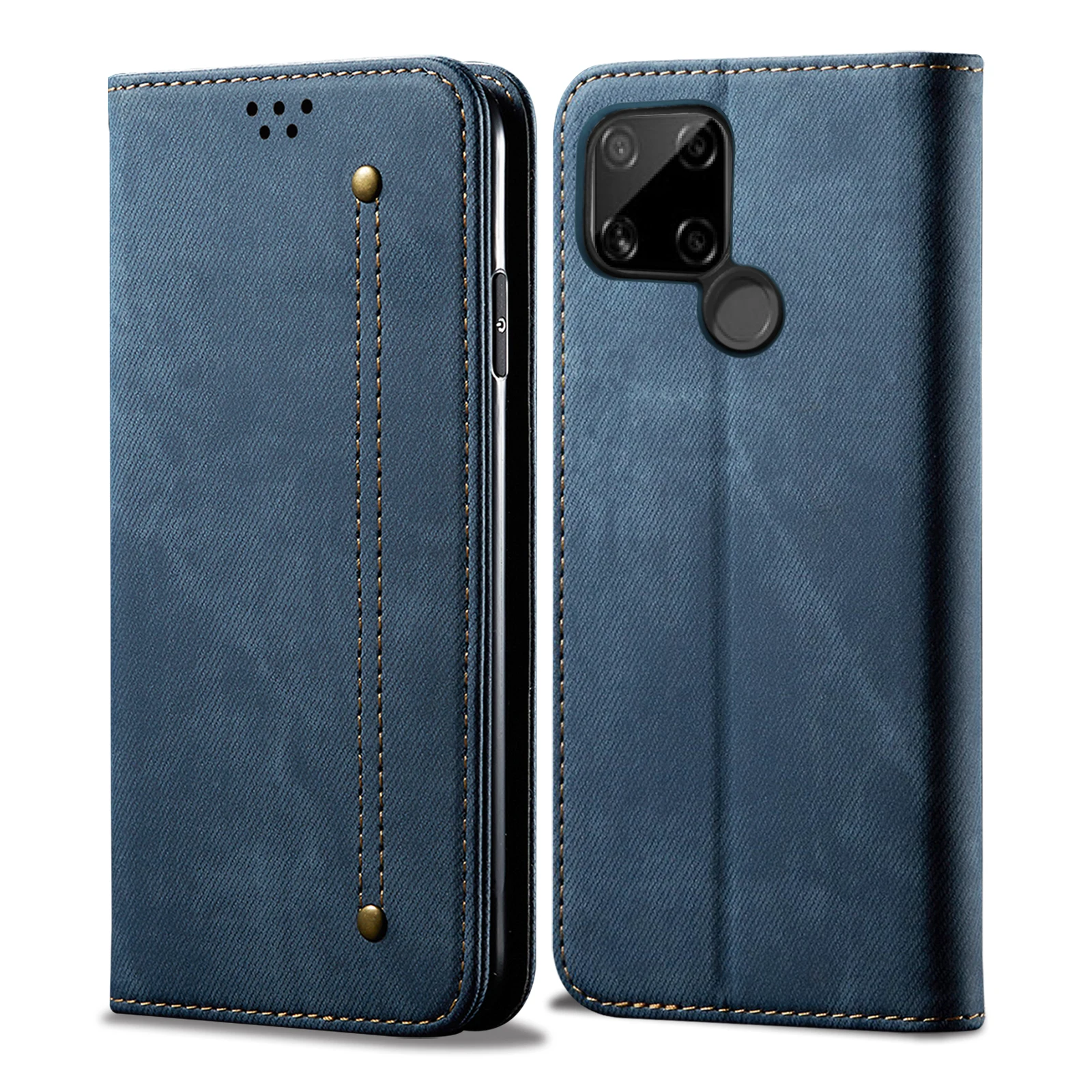 

For Oppo Realme C21 Leather Flip Case For Realme 9i 8i 8 Pro Case Magnetic Book Cover Protective Shell Realmec21 Phone Shell