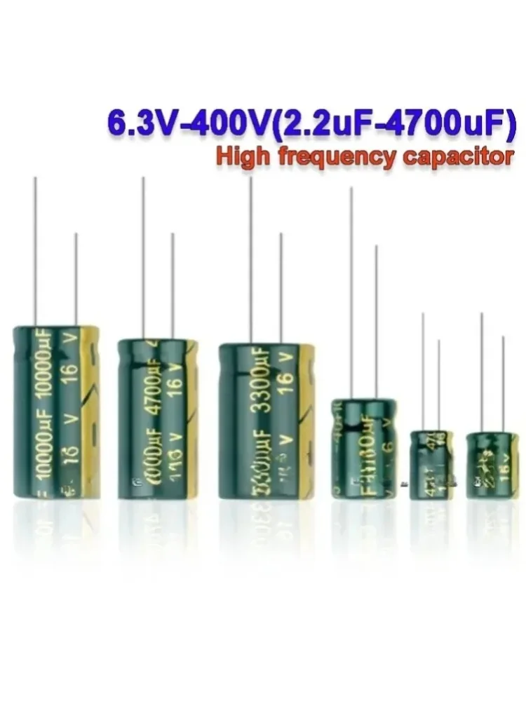 10V 16V 25V 35V 50V 400V Ibuw Hochfrequenz Niedrig-ESR Aluminium-Kondensator 100UF 220UF 330UF 470UF 680UF 1000UF 2200UF 3300UF
