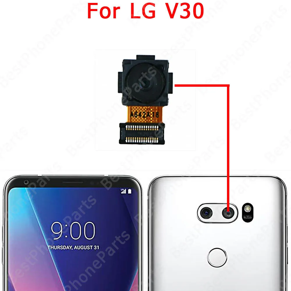 Selfie Big Backside Back View Front Camera Module For LG V20 V30 V50 V60 Velvet 5G Facing Rear Camera Spare Parts