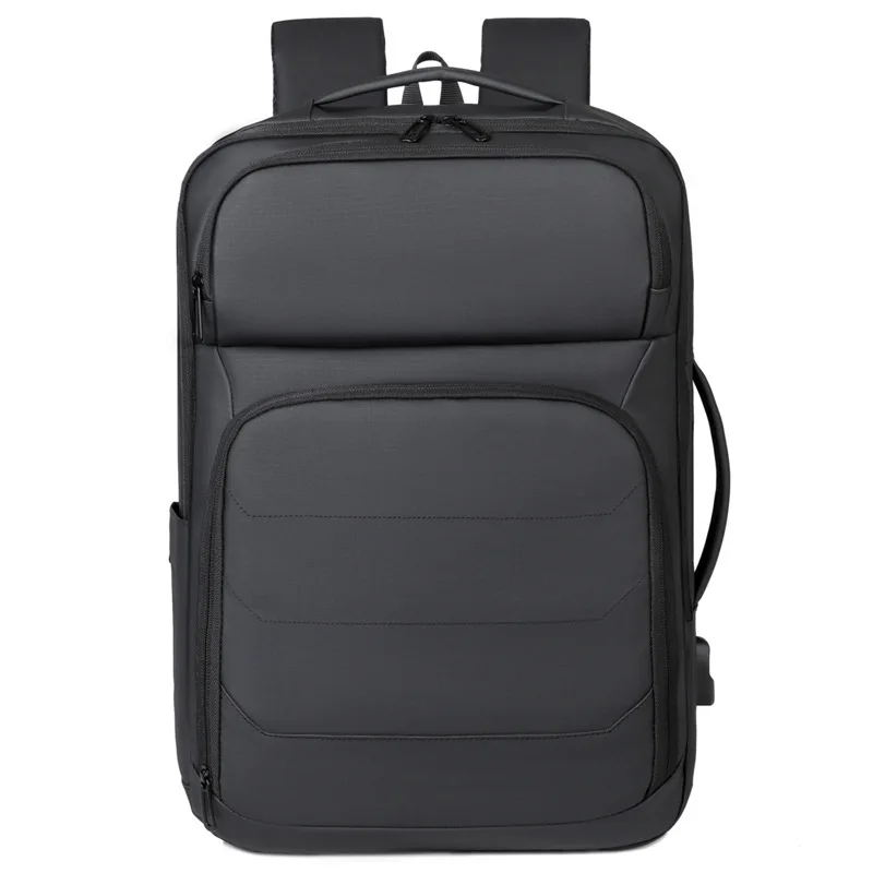 

2026 New Men's Backpack Fashion High Quality Business Commuter Backpack Solid Color Multi Functional Boys' Storage Backpack