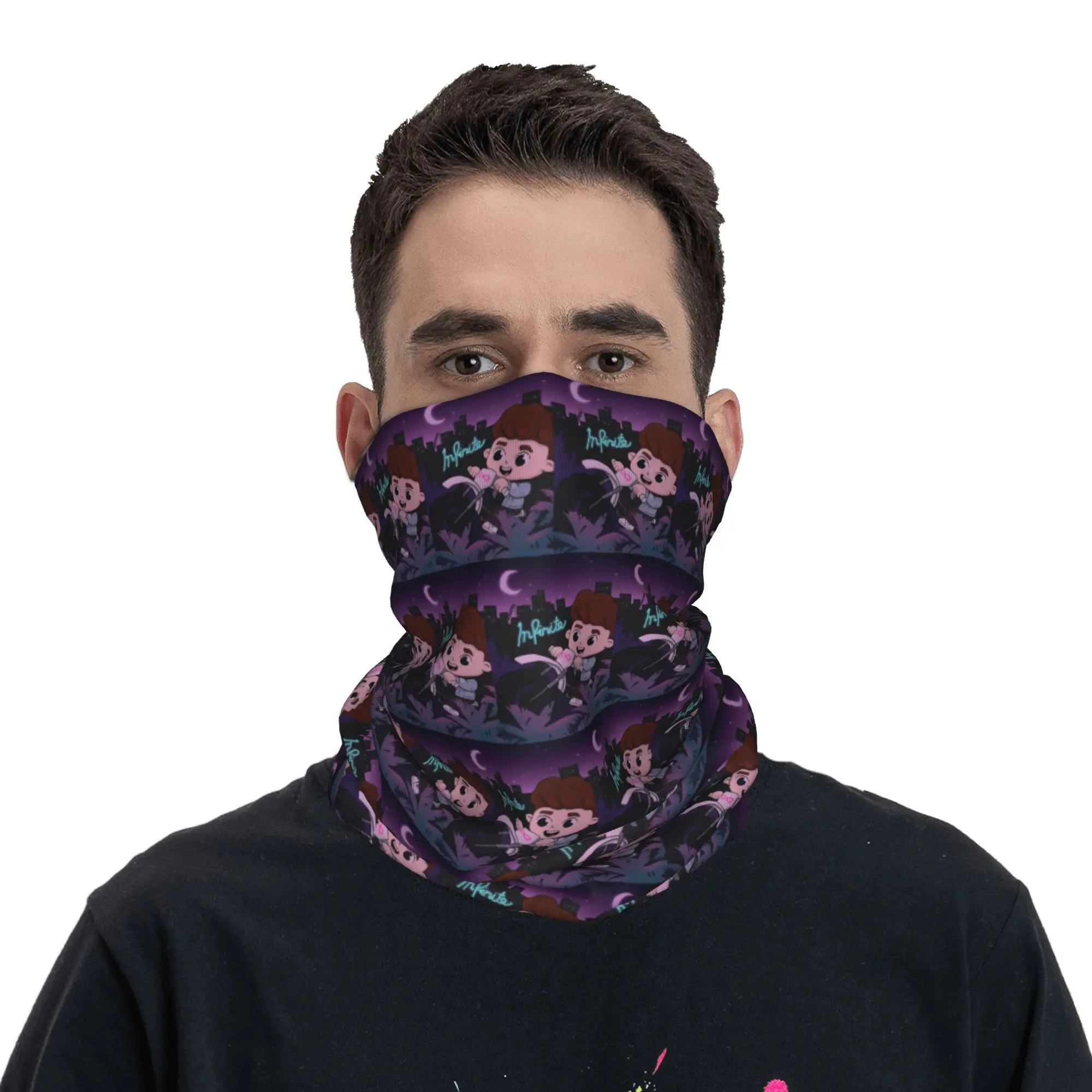 Caylus Bandana Nekhoes Bedrukt Wikkelmasker Sjaal Multifunctioneel gezichtsmasker Fietsen Unisex Volwassen Winddicht