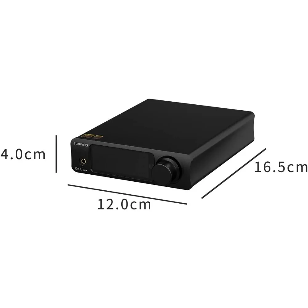 Topping DX3 Pro+ ES9038Q2M Bluetooth 5.0 LDAC Dekoder Audio DSD512 DAC AMP NFCA Wzmacniacz Słuchawkowy Przedwzmacniacz (Srebrny)