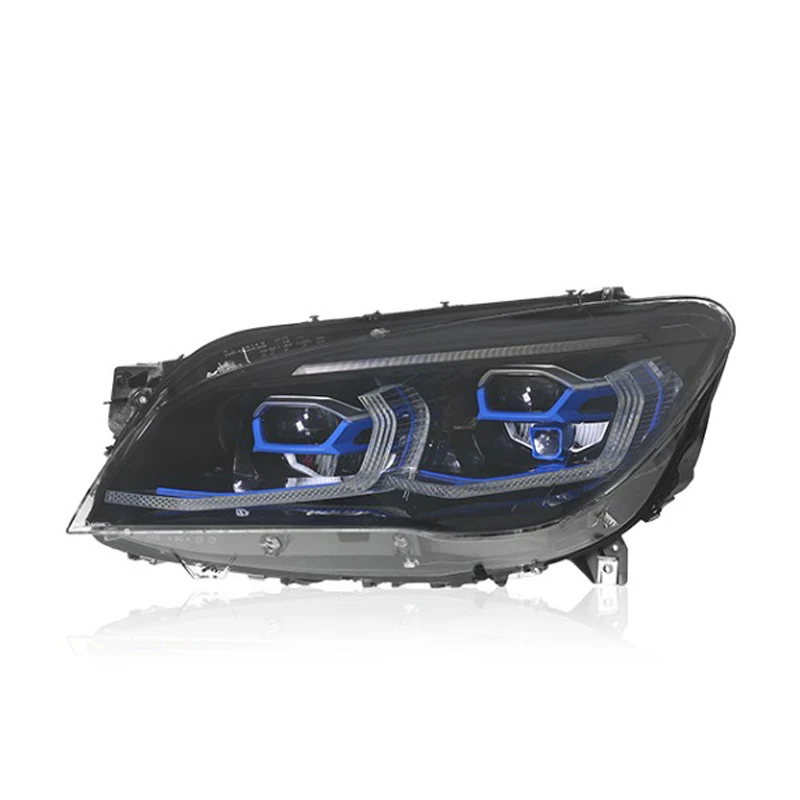 

For 7 Series F02 Headlight Assembly 2009-2015 Modify the New G12 Model with Dual-color LED Daytime Running Lights