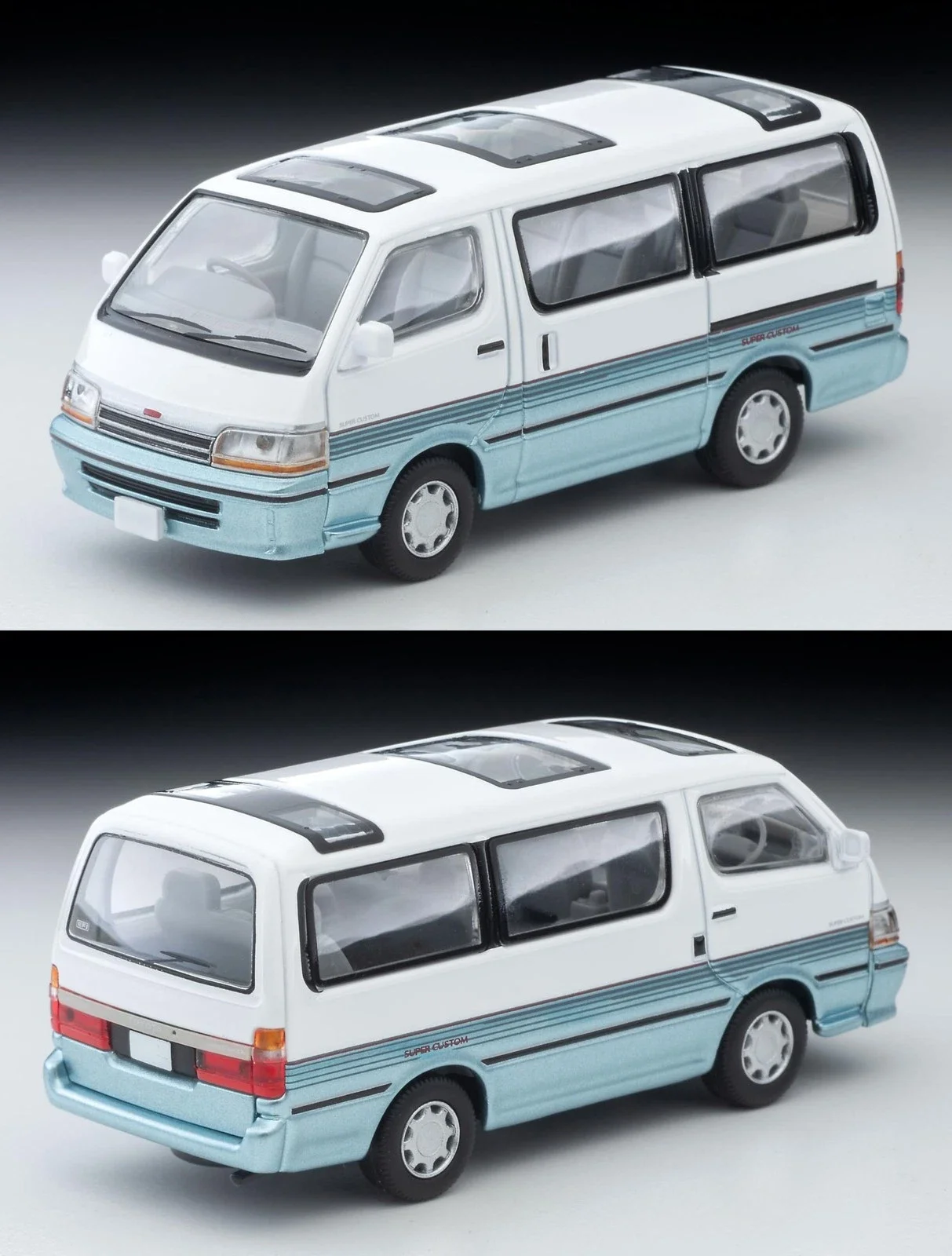 Limited Vintage Neo 1/64 LV-N208d Hiace Wagon Super Custom Wit/L Diecast Model Auto Limited Edition