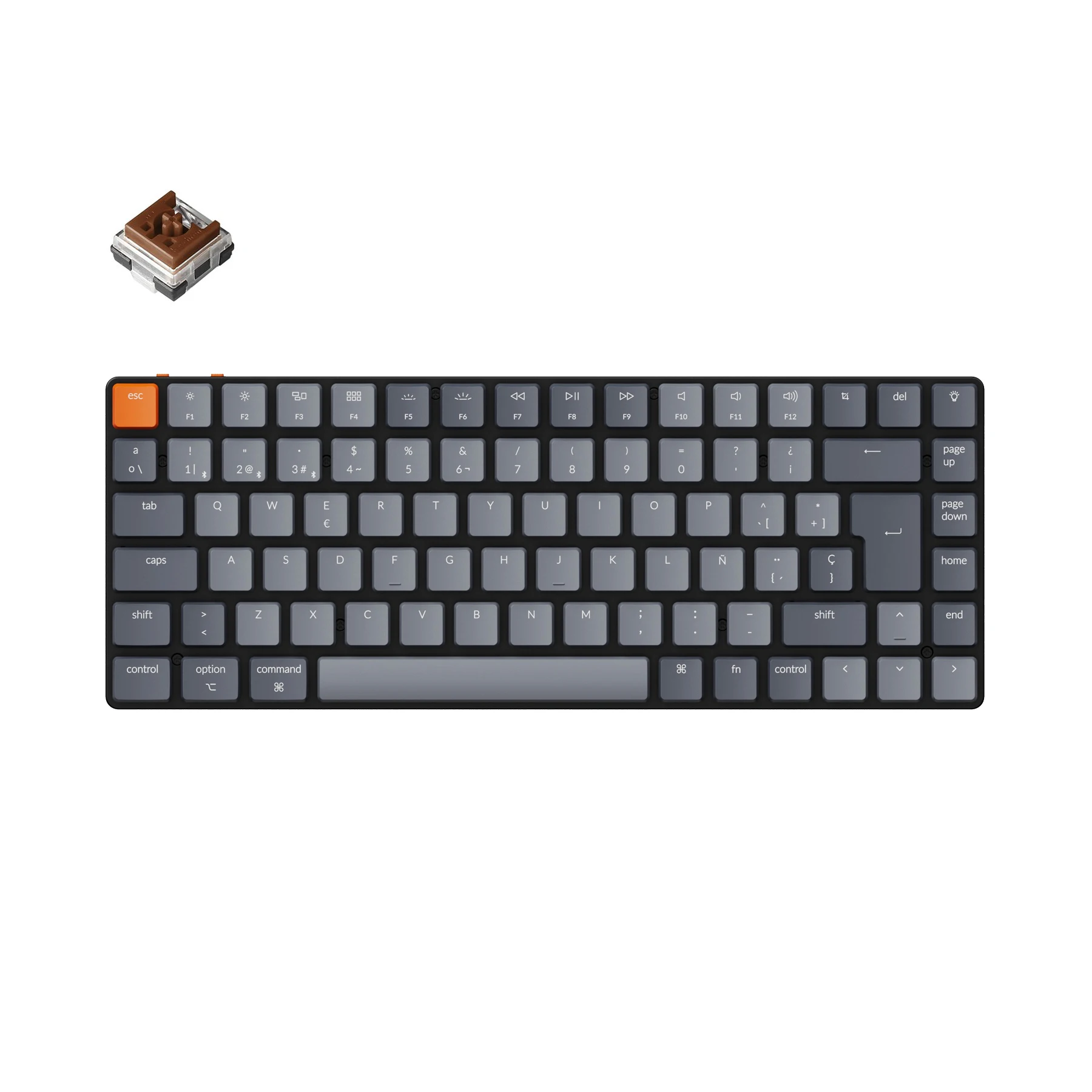 

Keychron K3 D ES-ISO Ultra-slim Wireless Mechanical Low Profile Keyboard Optical Hot-Swap Switch White Backlight