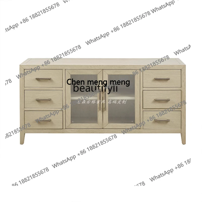 

American restaurant side, locker multi-function American simple wine cabinet side cabinet H