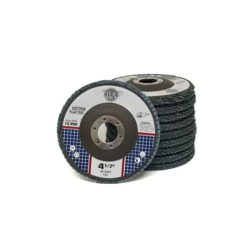 Abrasives 4.5" x 7/8" Premium Zirconia Type 27 Flap Discs 4 1/2 for Angle Grinder for Stainless Steel - Sanding Discs, Finishing