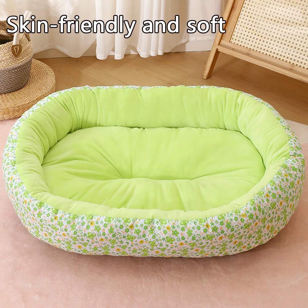 Comfortable Elastic Medium Cat Bed Nest Kennel Flower Cute Small Cat Sofa Bed Summer Soft Medium Dog Bed House Accessories - view 3