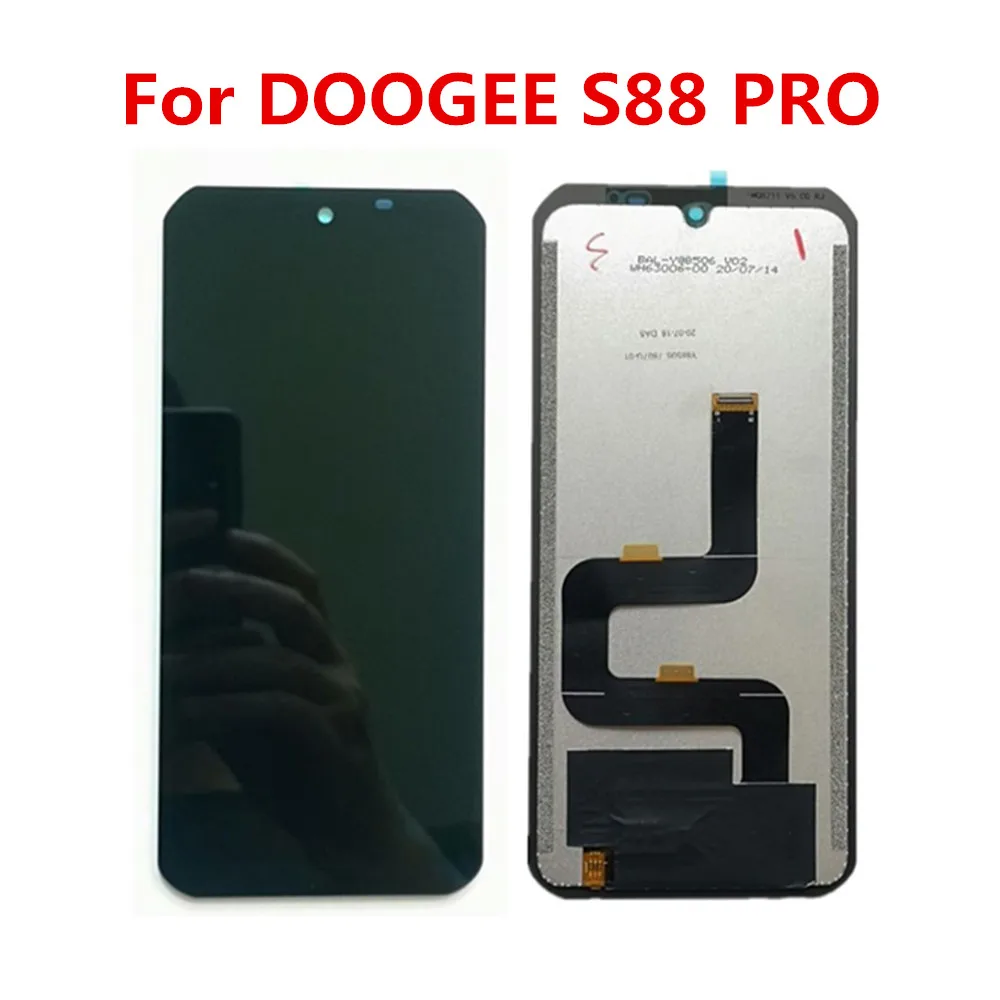 

Original Tested For DOOGEE S88 Pro LCD Display+Touch Screen 6.3 Inch For Doogee S88 Pro Android 10 Assembly Replacement