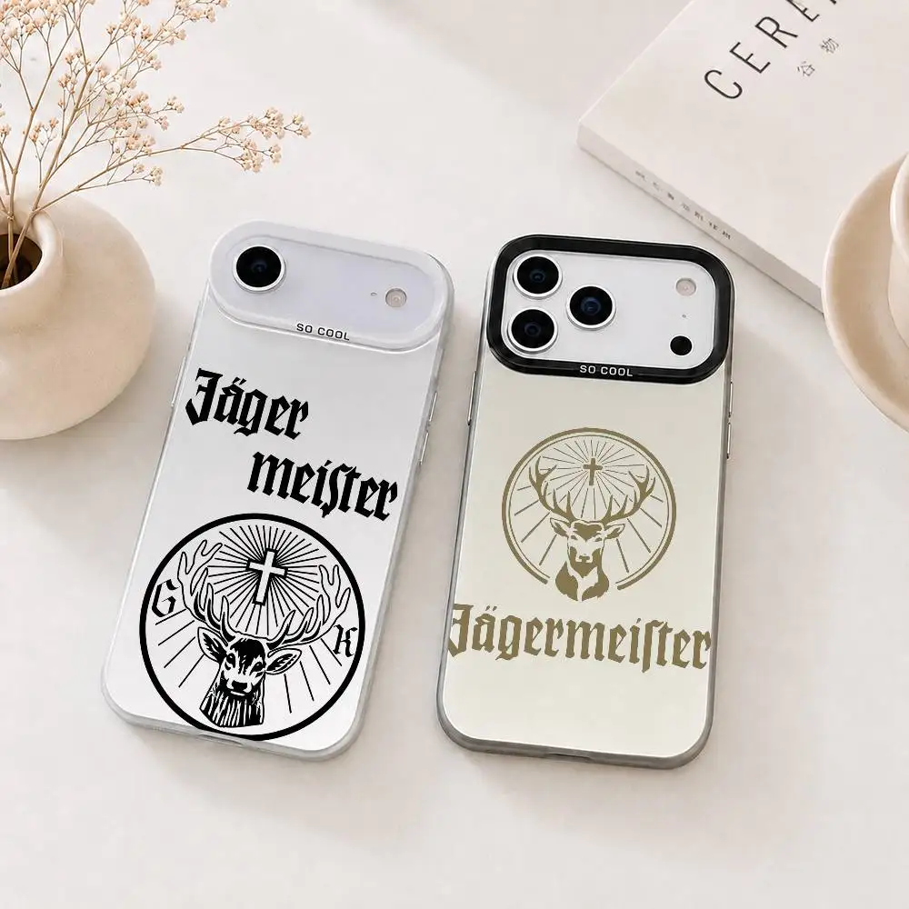 

Fashion Jagermeister Gift Phone Case For iPhone 17,16,15,14,13,12,11 Plus,Pro Max,XS,Colorful Silver Phone case Funda Cover