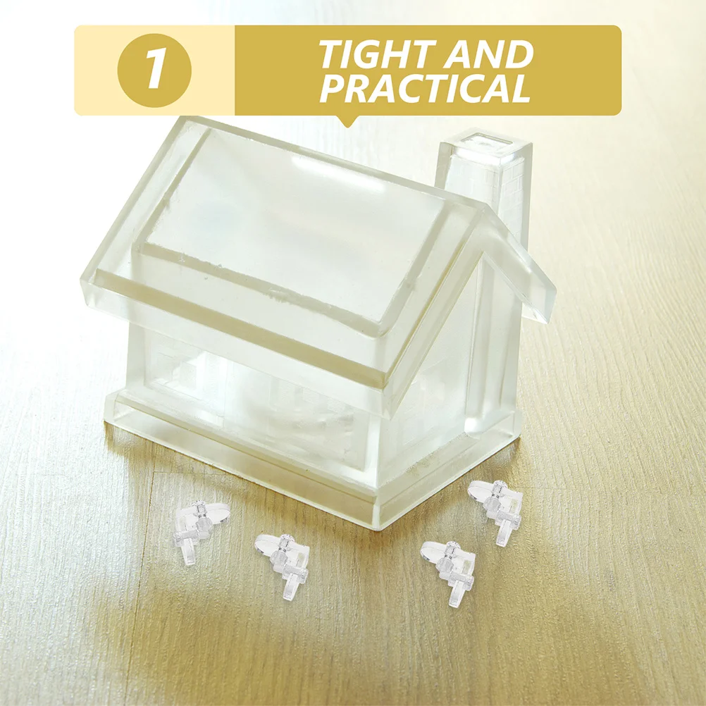

15Pcs Acrylic Corner Brackets Clear Transparent Corner Brace for Display Box Reinforcement Jewelry Case