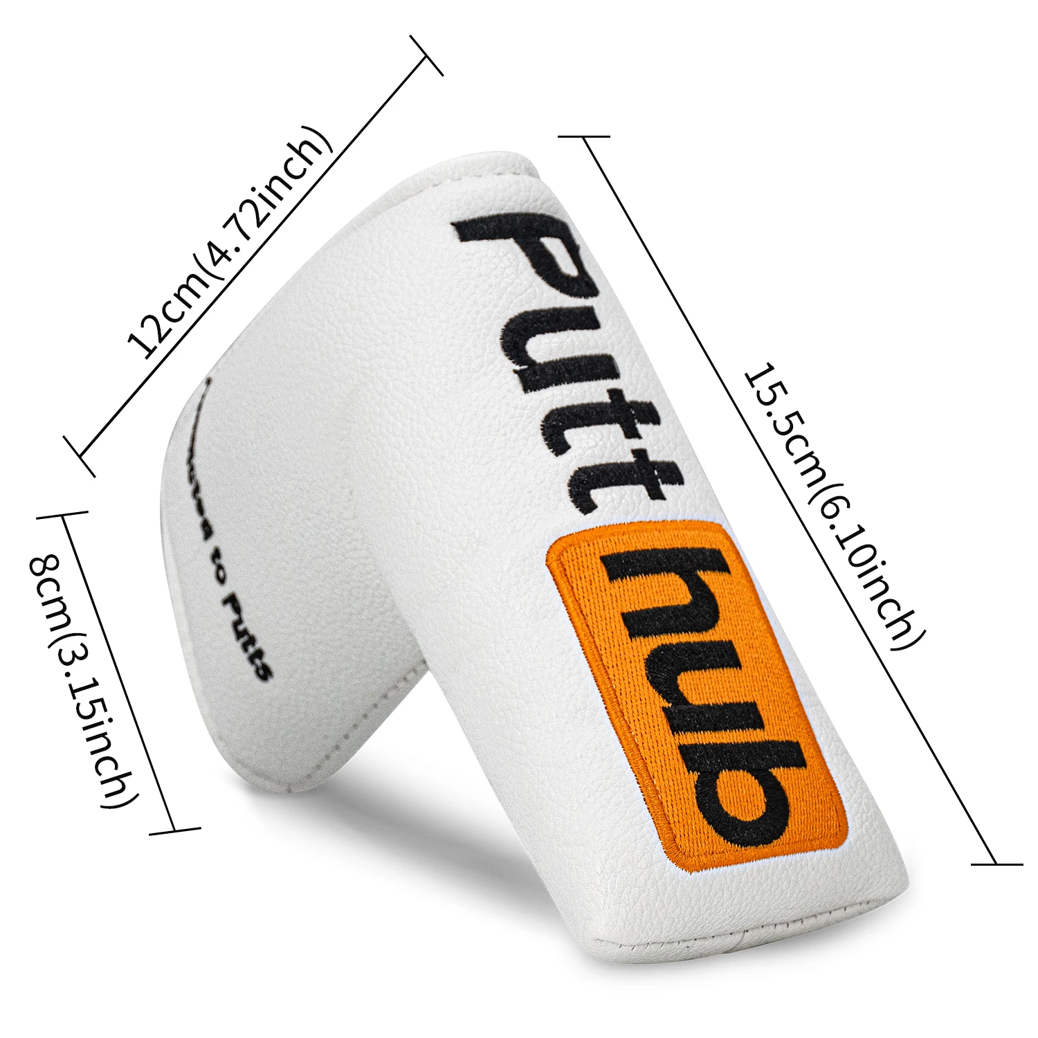 1PC Trendy Blade Golf Putter Headcover, Soft Lined Golf Club Head Cover with Secure Closure, Durable Golf Accessory - view 6