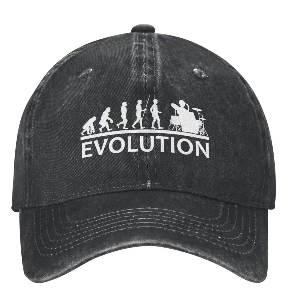 

Drummer Evolution Casual Baseball Cap Spring Trucker Hat Running Hippie Snapback Cap Women Men y2k Retro Baseball Caps