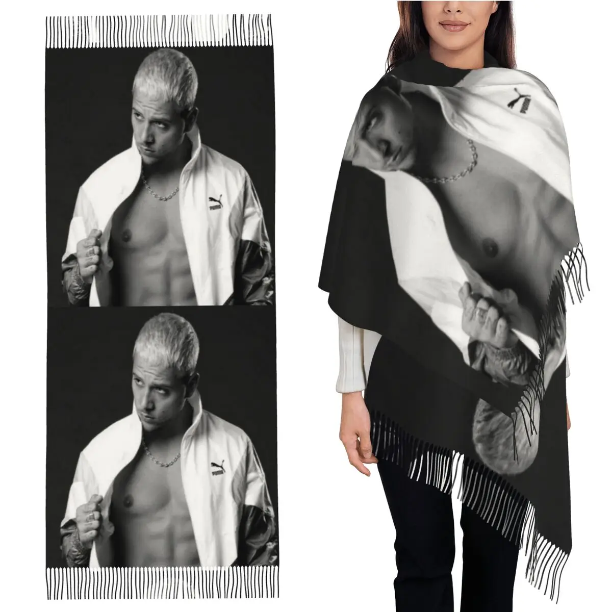 

Plk Cool Scarf Tassel Scarves for Women Soft Warm Shawls and Wraps Large Fall Winter Shawl Wrap