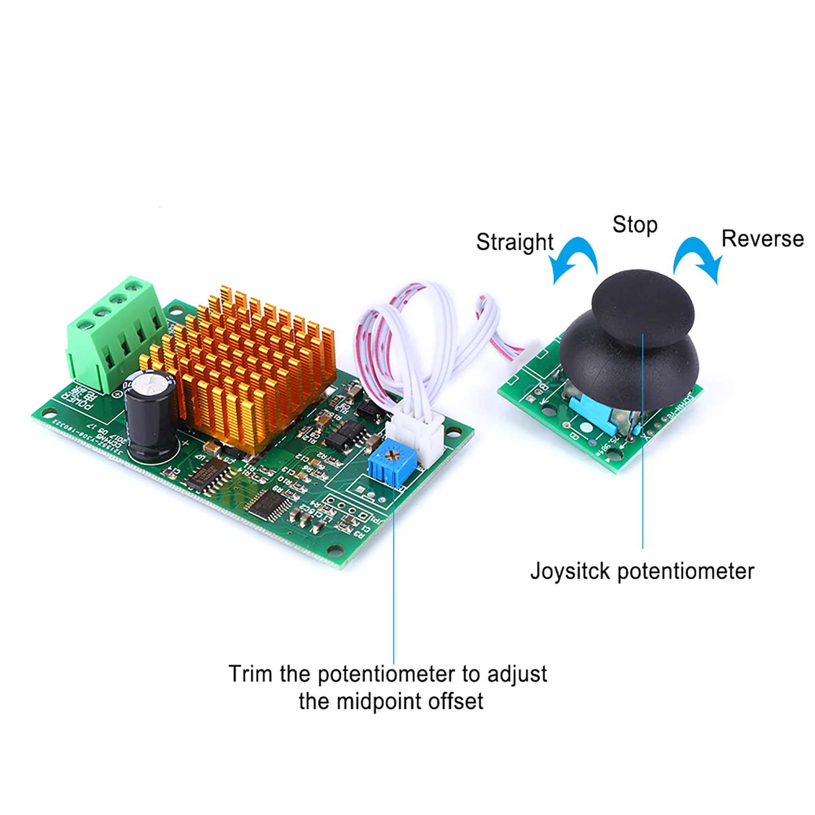 

CCM4N 12–30 V DC Motor Controller CW/CCW Motor Speed Regulator with Overcurrent Protection 3 A Motor Speed Regulator CCM4N