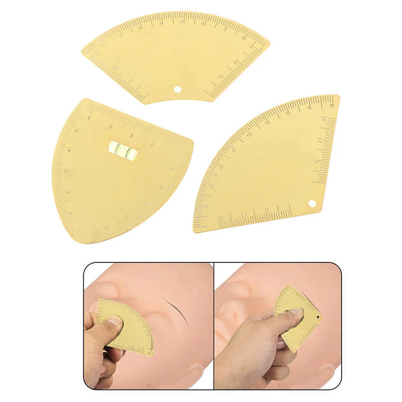 1Pc Drawing Eyebrow Design Ruler Women's Instant Brow Shaper Fast Drawing Eyebrow Tool For Positioning Eyebrows Tattoo Accessory