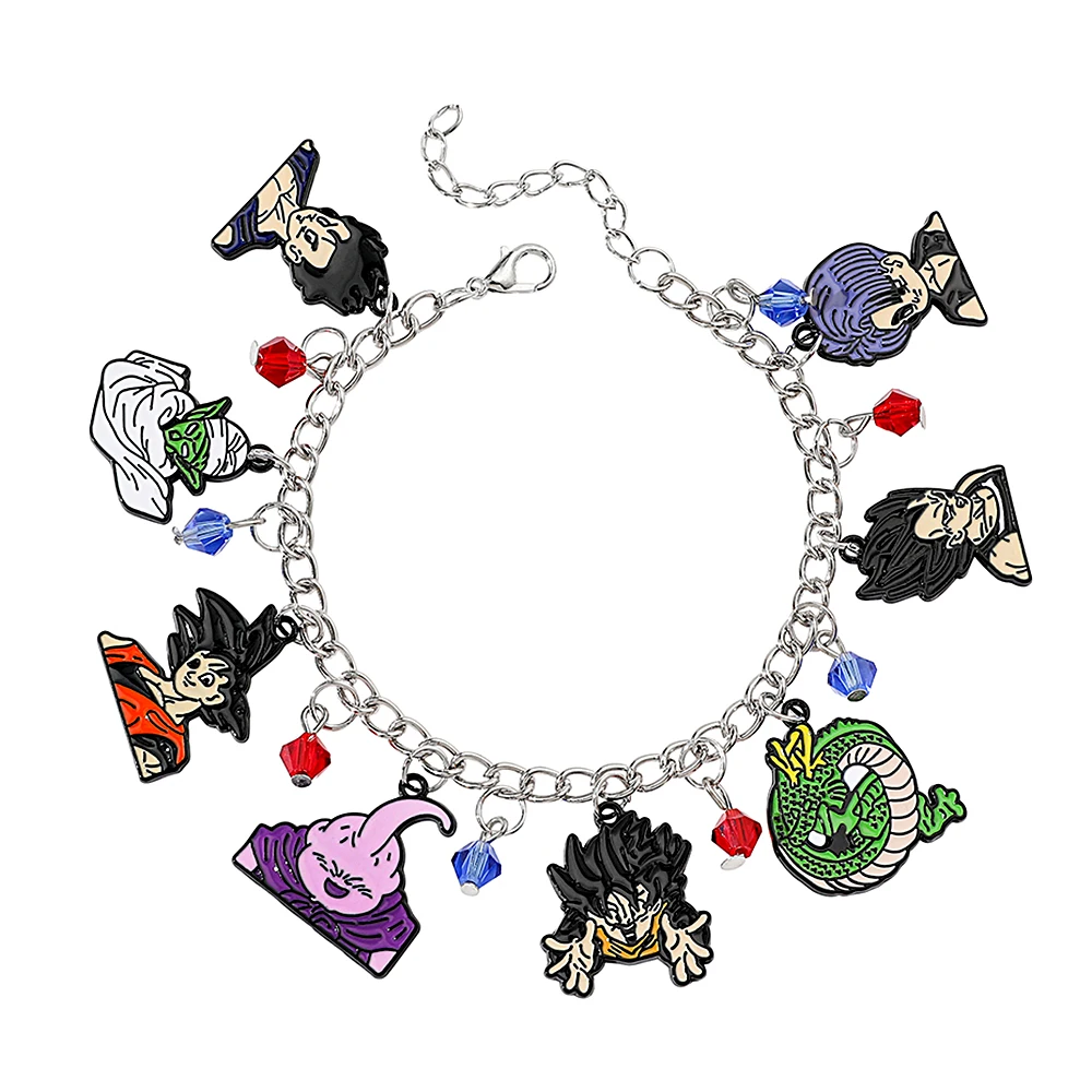 Anime Bracelet Goku Gohan Majin Buu Vegeta Piccolo Bulma Cartoon Character Combo Bracelet
