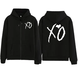 The Weeknd XO 지퍼 코트 후디, 선풍기 지퍼 코트, 맨투맨 유니섹스 상의, 주말 호스트 선물