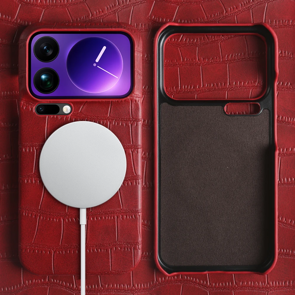 

For Magsafe Leather Phone Case For Xiaomi 17 Pro Max 15 Ultra 15T Pro 13T 12T 12S 14 15S Pro 13 12 Lite Magnetic Back Cover Case