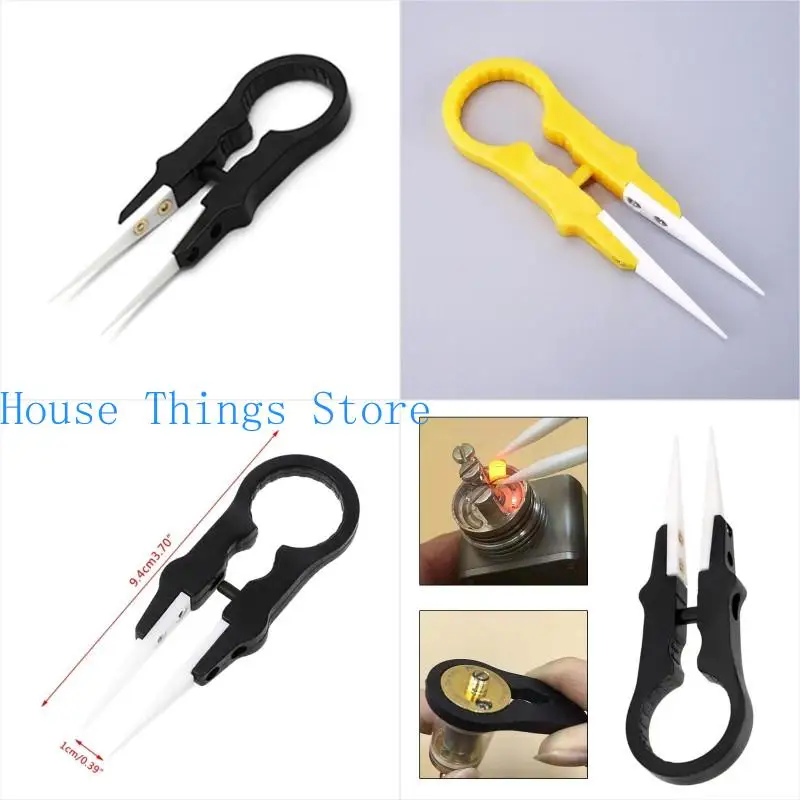 

652F Upgrades Multifunctional Plastic Precisions Tweezers temperature Resistance thousand Degrees for DIY Craft Electroni