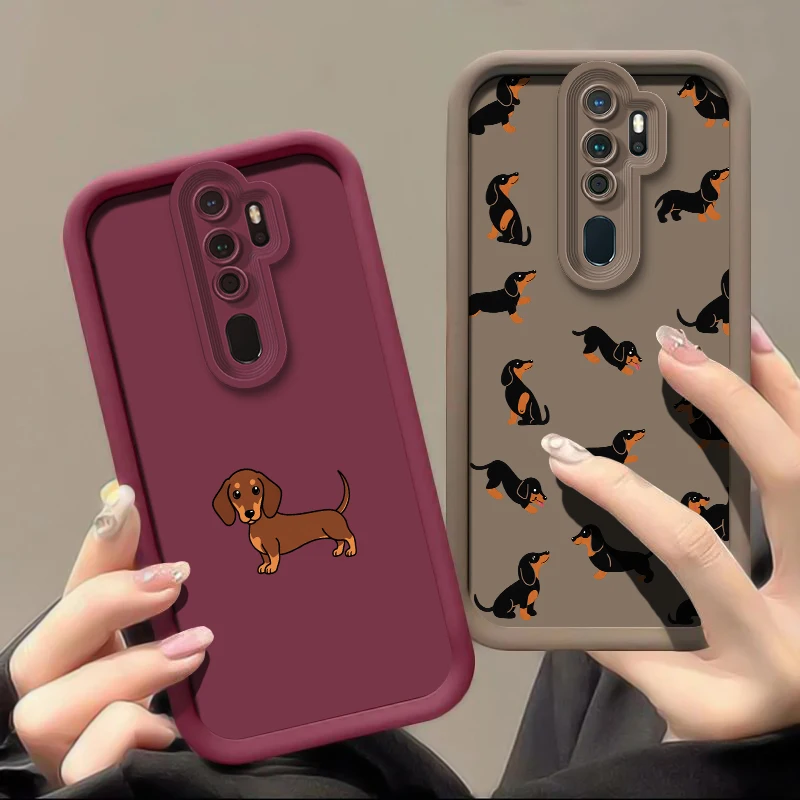 Coque de téléphone avec motif de silhouette de chien teckel pour Moto Edge 60 50 70 Pro Fusion 40 Neo Ultra G Play 2025 2026 2023, finition mate, anti-rayures, étui