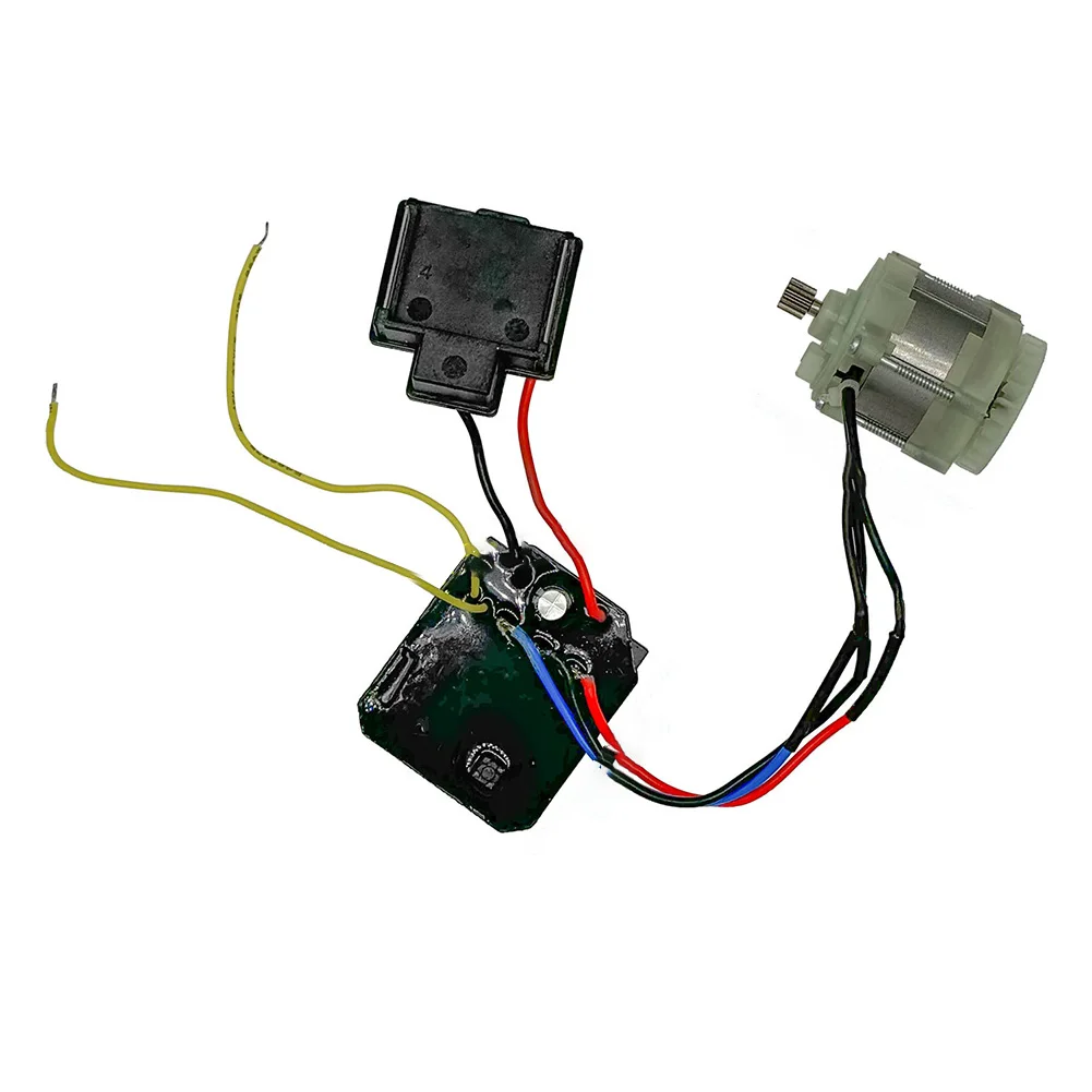 Brushless Electric Chain Saw Motor Assembly with Control Panel and Pins Foot for 4 6 8 Inch Sizes with 14 Tooth Motor Design