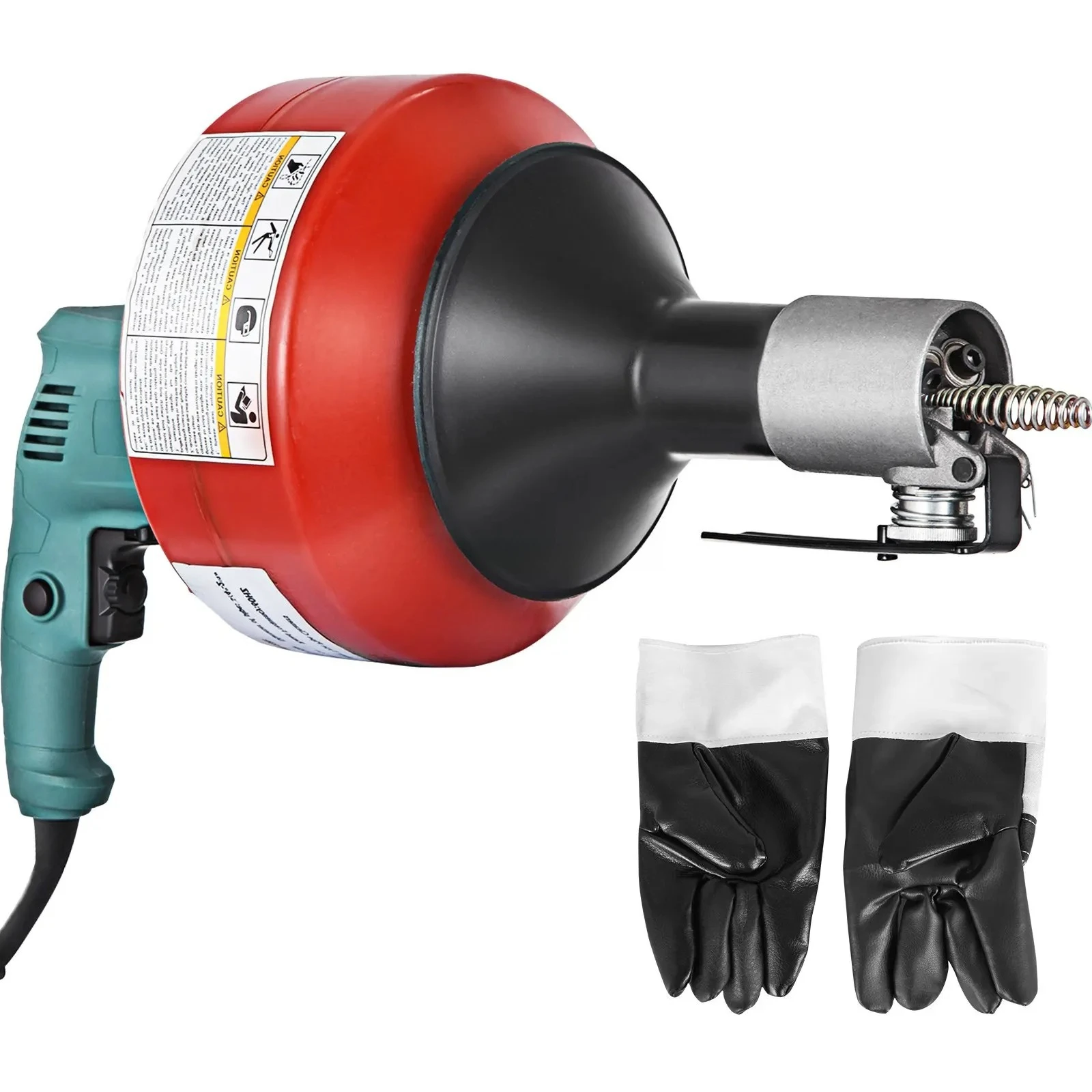 WeWork Handheld Electric Drain Auger Cleaner 26 ft x 1/3 in Cable Por   Sewer Snake Machine