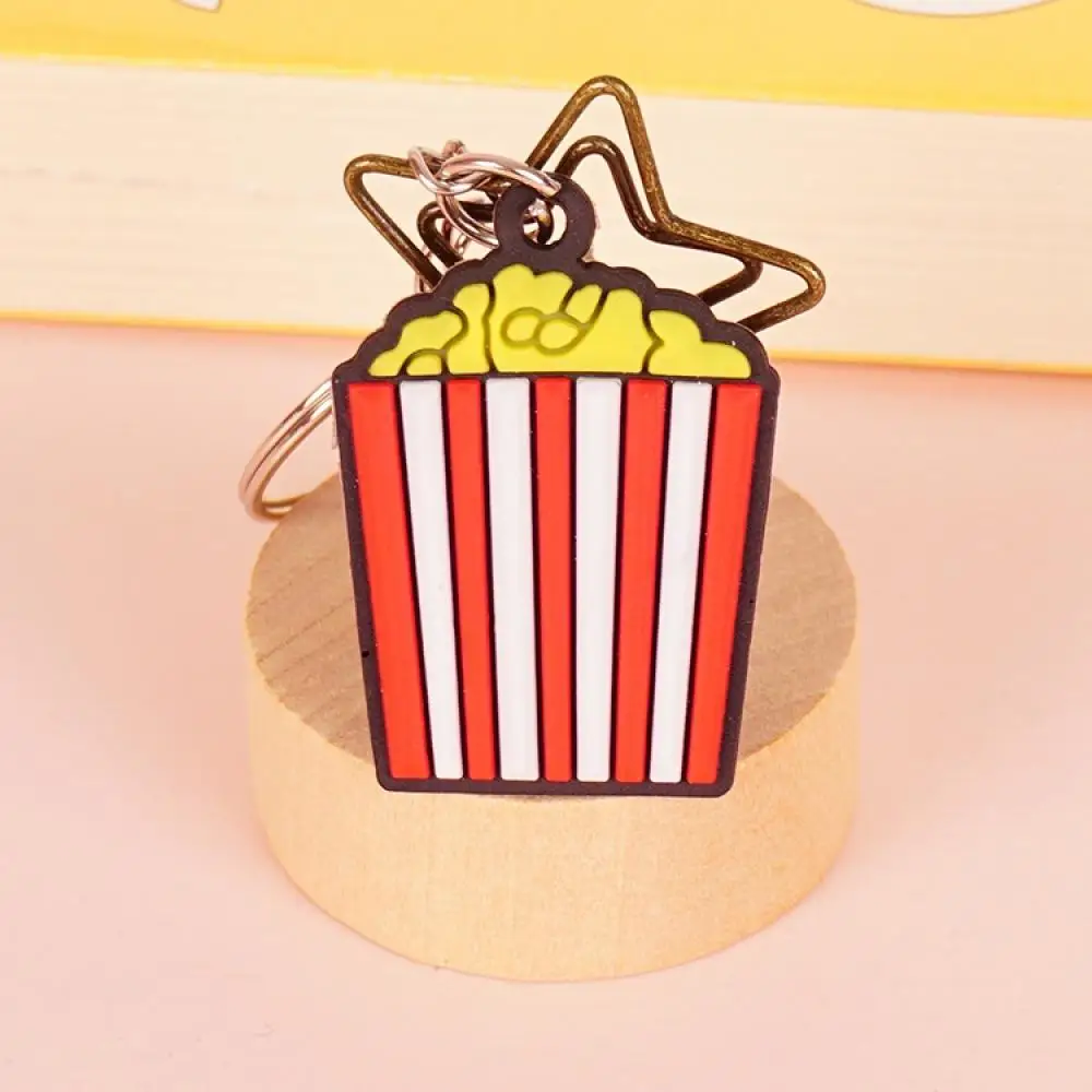 Cartoon keychain creative small gift silicone pendant keychain