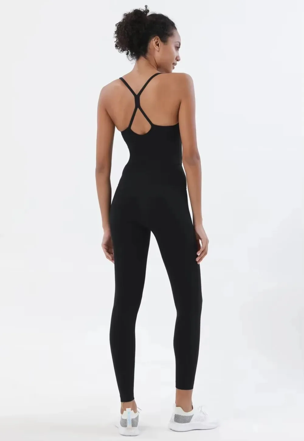 Damen Naked Feeling 2-teiliges Fitness-Set – nahtloser Sport-BH und Leggings mit hoher Taille, stoßfeste, atmungsaktive Fitness-Kleidung, S-XL – Detail 17