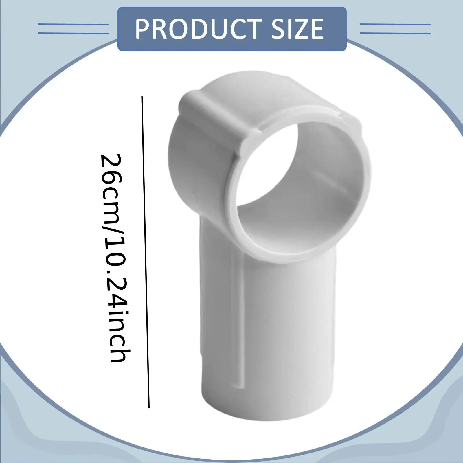 Pool Joint Sturdy I Shaped Connector Plastic Replacement Accessory for Removable Pool Circulation Repair