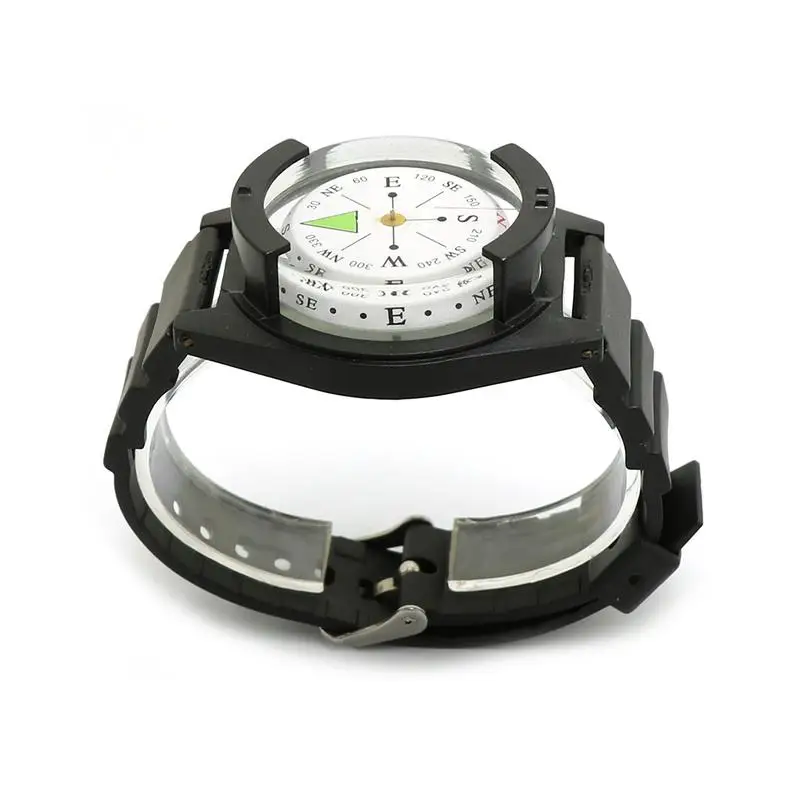 Waterproof Wrist Compass For Outdoor Hiking Camping Diving High Precision Wrist Diving Compass 50 M/164FT Compass Dial