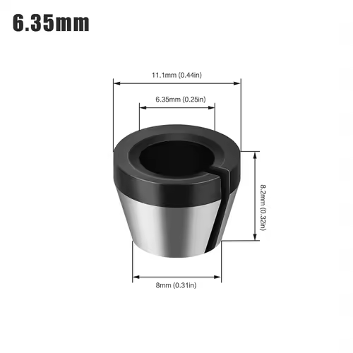 6mm 6.35mm 8mm Collet Chuck Engraving Trimming Machine With Nut Router Bit Adapter Electric Router Milling Cutter Accessories - Image 10