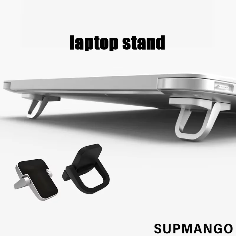 2PCS Foldable Laptop Stand Aluminium Alloy Non-slip Cooling Holder Invisible Universal Notebook Bracket For HP Dell Lenovo