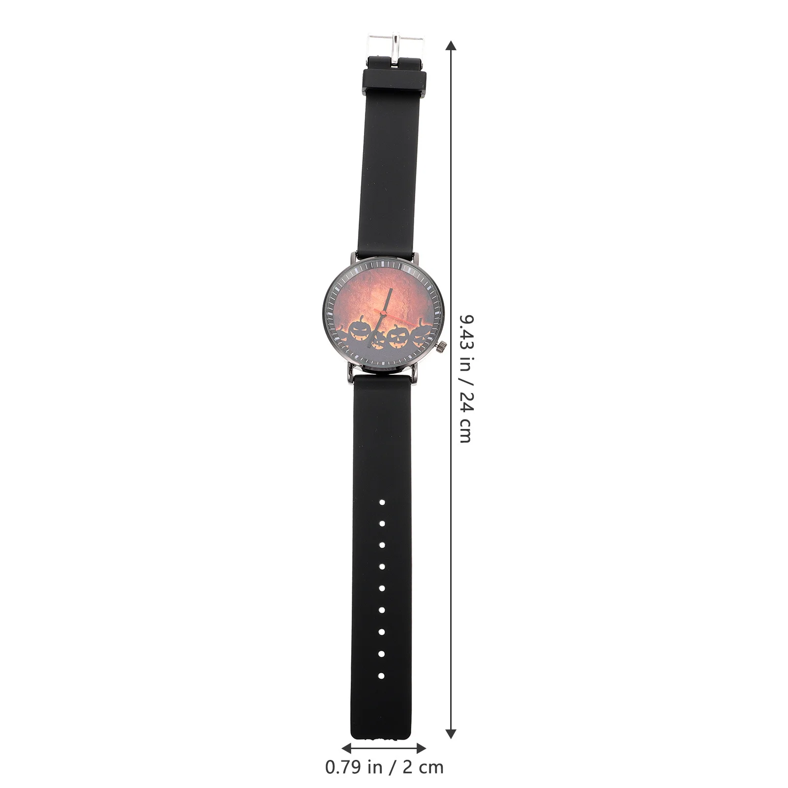 1 Uds. Reloj con personalidad, aspecto de moda avanzado, reloj de pulsera ligero inspirado en Halloween para parejas de amantes, cumpleaños del Día de San Valentín