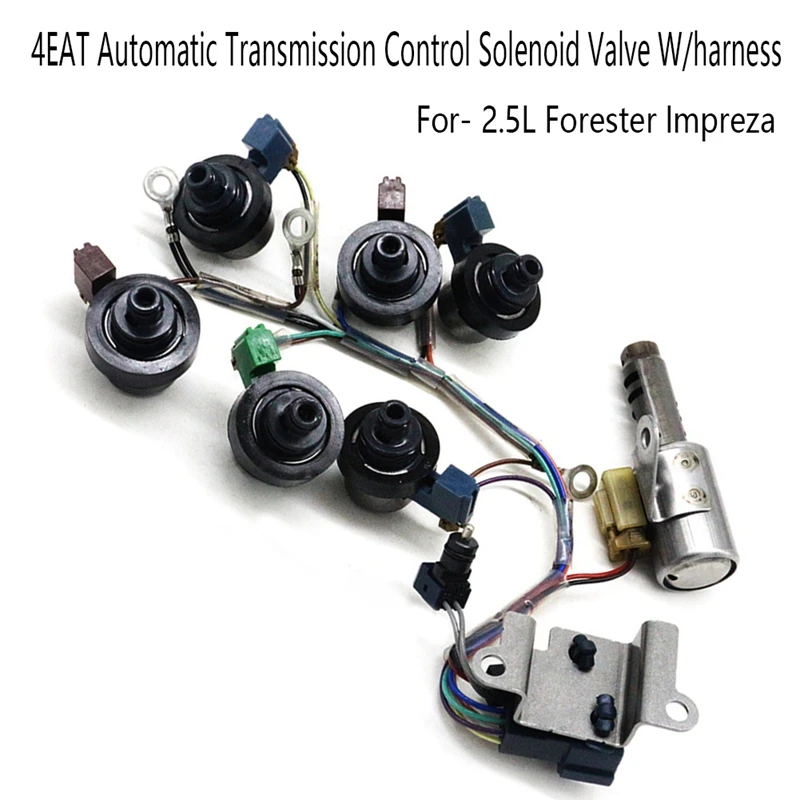 

4EAT Automatic Transmission Control Solenoid Valve With Harness Gearbox Control Solenoid Valve For-Subaru 2.5L Forester Impreza