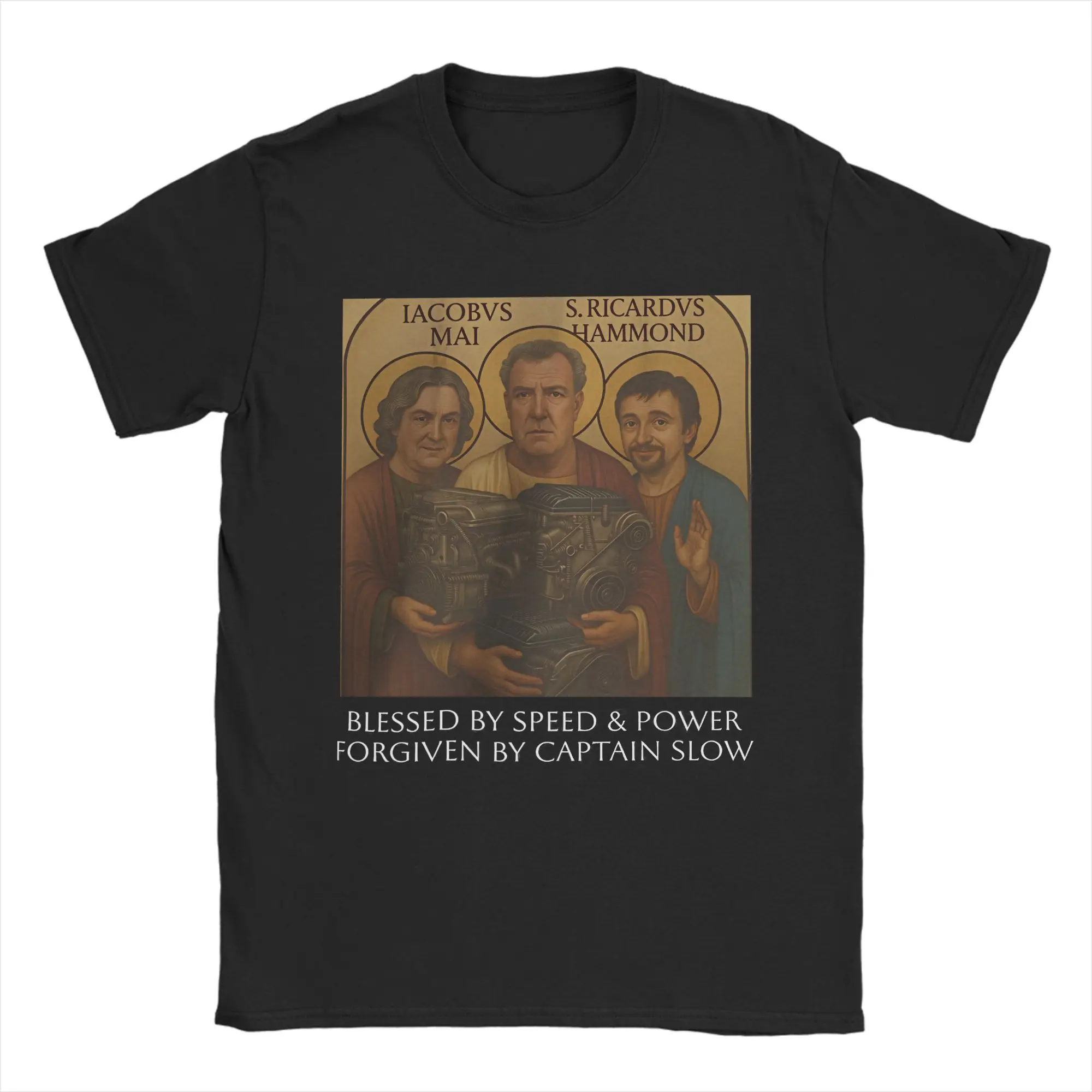 Jeremy Clarkson Protect Us From Electric Motors Tshirts Men Cotton Tops Funny Hammond May Round Neck Short Sleeve