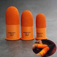 Non-slip Finger Cover Multi-purpose Counting Sewing Handmade Fingertips Protector Gloves Orange Finger Cots Safety Supplies