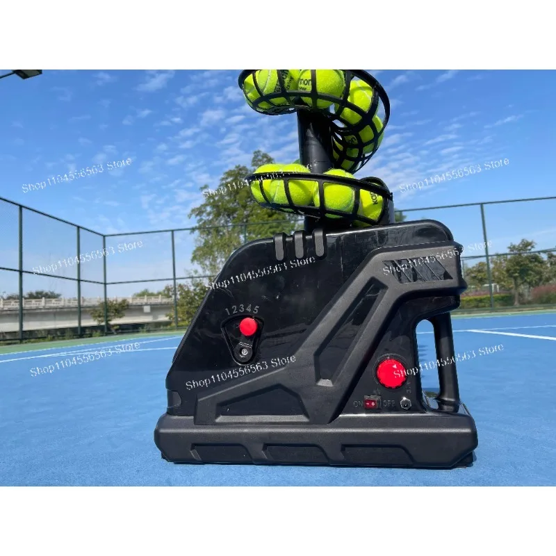 

Smart Portable Tennis Trainer: Auto-Launch & Feed Machine for Solo Practice | Innovative Ball Thrower, Compact Design